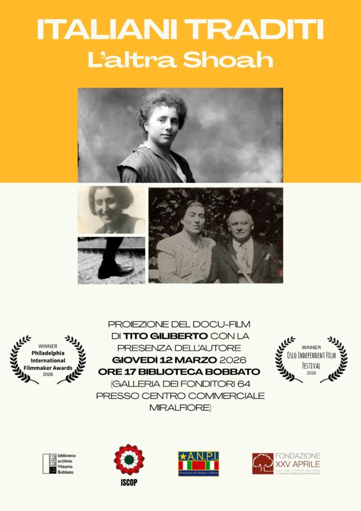 Locandina evento: Italiani traditi, l'altra shoah