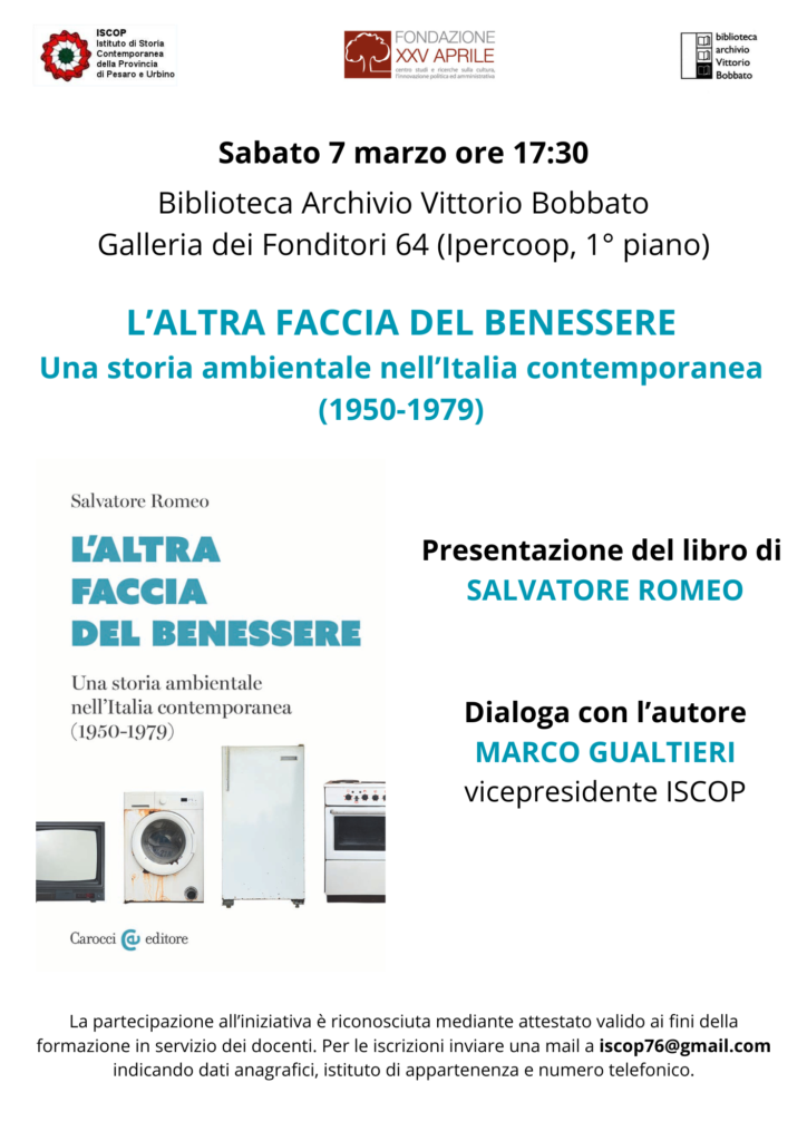 Salvatore Romeo, L’altra faccia del benessere. Una storia ambientale nell’Italia contemporanea (1950-1979), Roma, Carocci, 2024